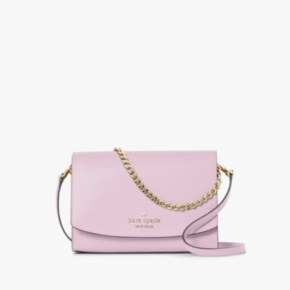 Kate Spade Carson Convertible Chain Crossbody Bag Quartz Pink - Picture 1 of 6